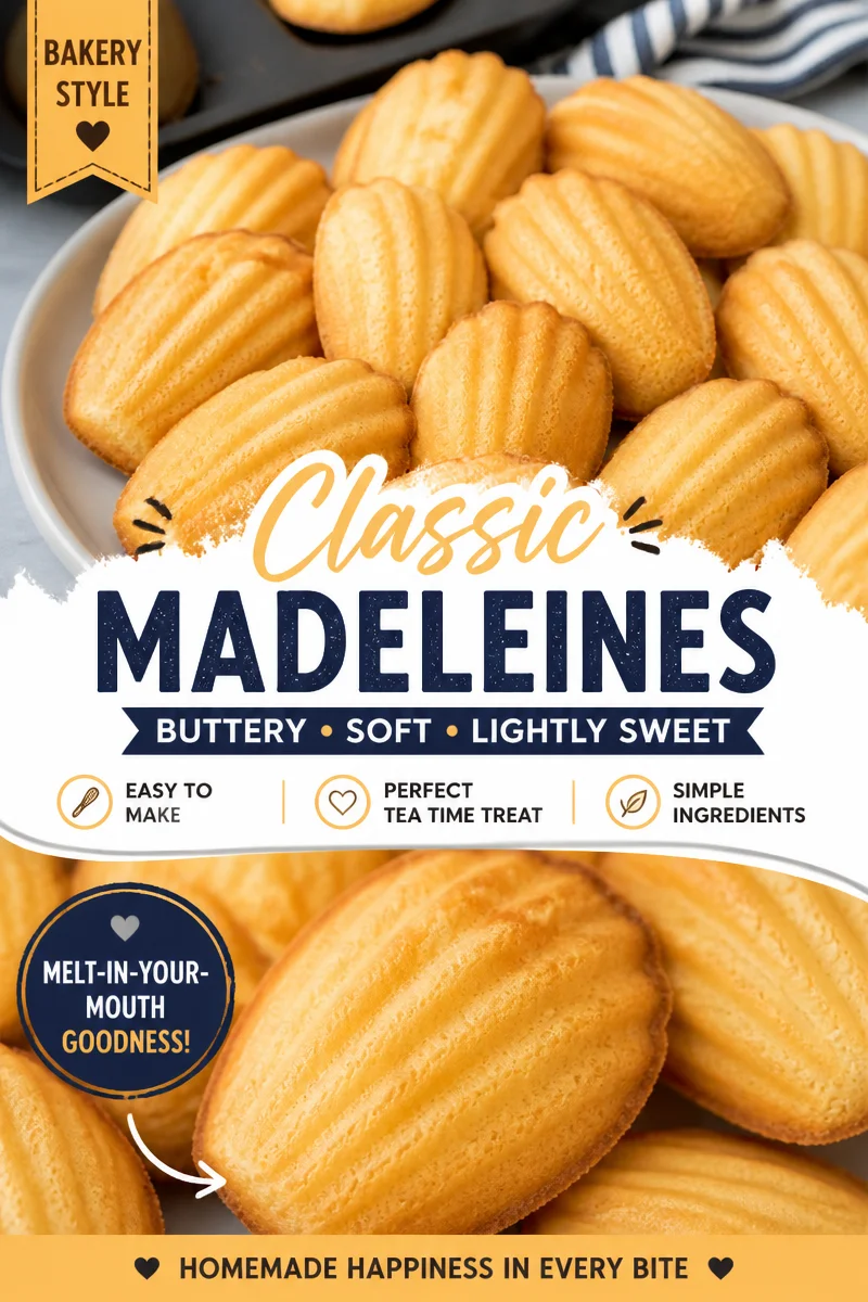 Easy French Madeleines — Buttery Shell Cookies