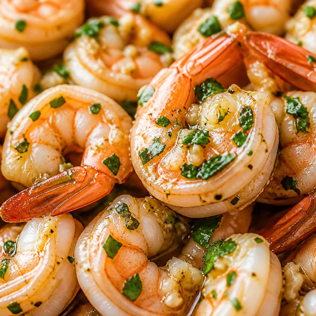 Easy Garlic Butter Shrimp cooked in skillet, ready in 15 minutes. Perfect for quick dinners.