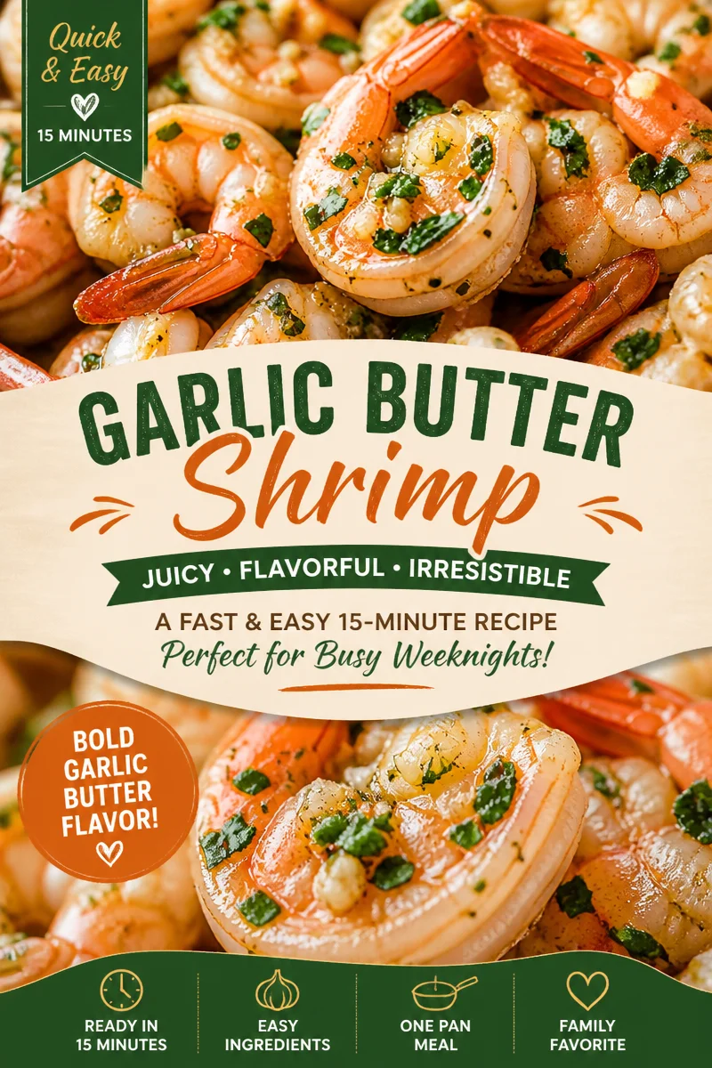 Easy Garlic Butter Shrimp — 15 Minute Skillet