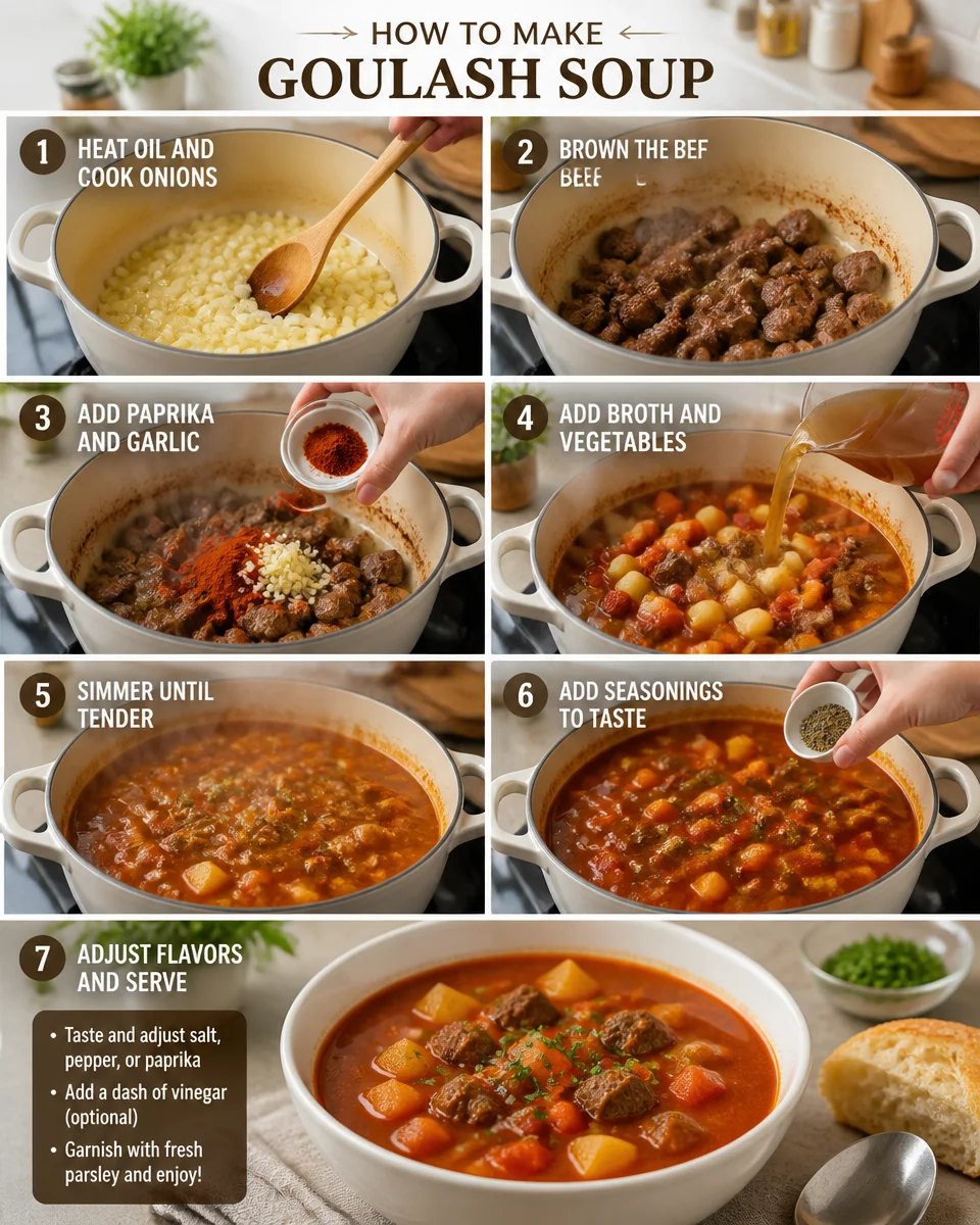 Easy Goulash Soup — Hungarian Paprika Beef