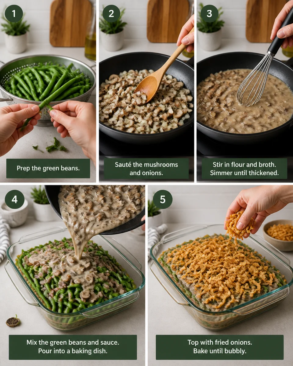 Easy Green Bean Casserole — Homemade