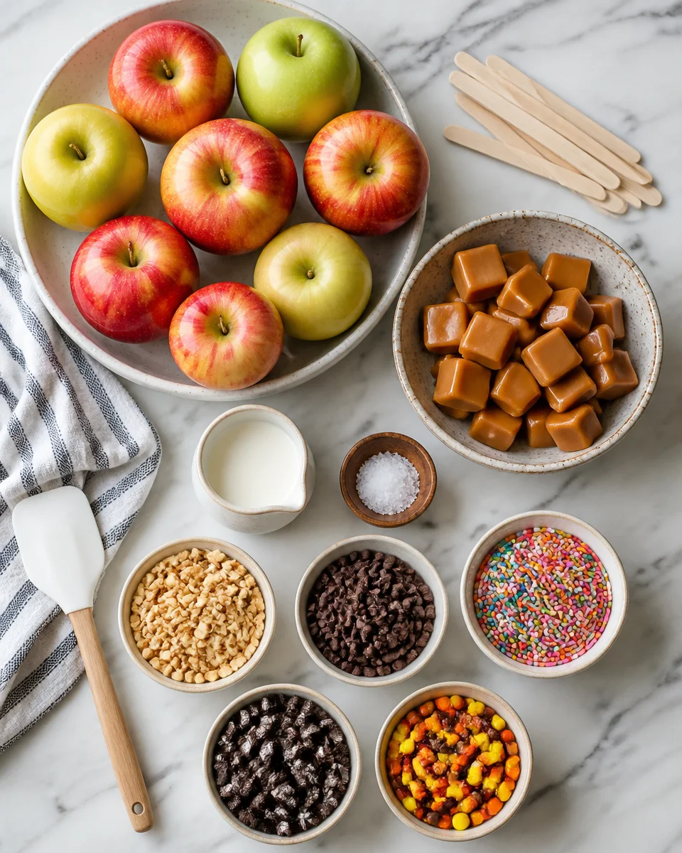 Easy Halloween Caramel Apples — Classic Dipped