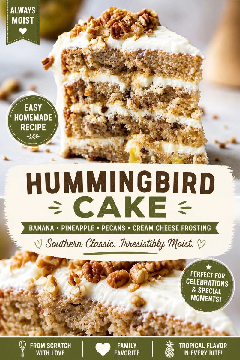 Easy Hummingbird Cake — Banana Pineapple Southern