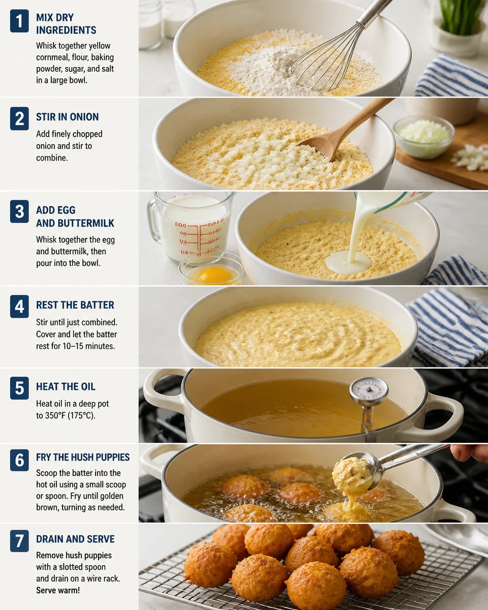 Easy Hush Puppies — Crispy Southern Cornmeal