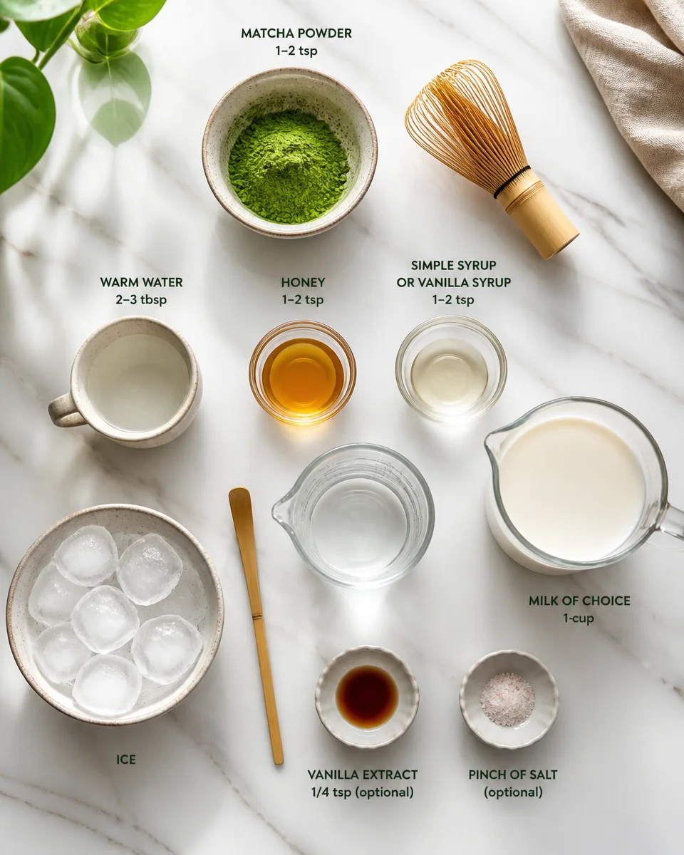 Easy Iced Matcha Latte — Coffee Shop Copycat