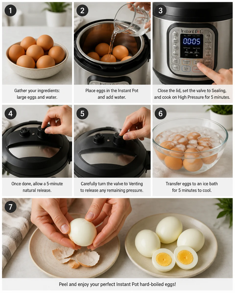 Easy Instant Pot Hard Boiled Eggs — Perfect Peel