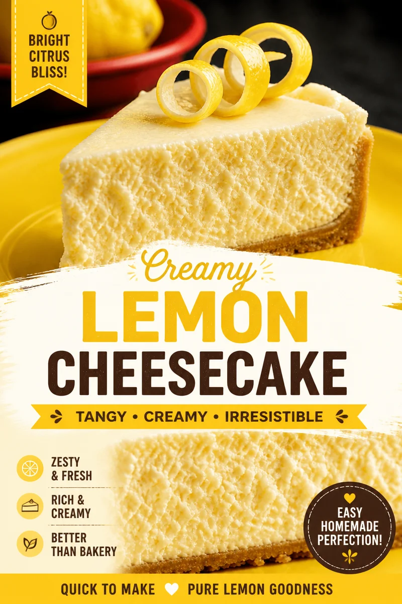 Easy Instant Pot Lemon Cheesecake — Creamy Dessert