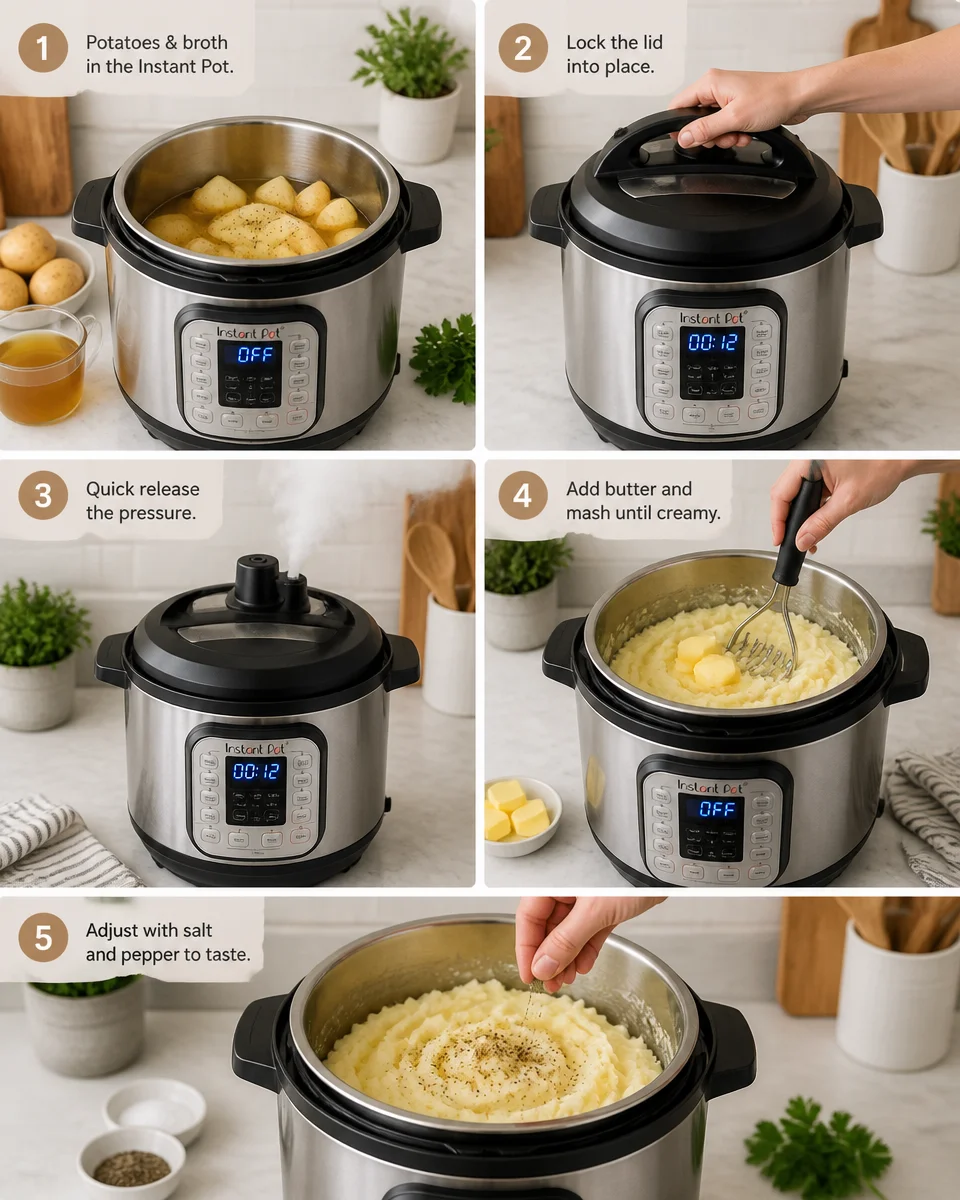 Easy Instant Pot Mashed Potatoes — Creamy Quick