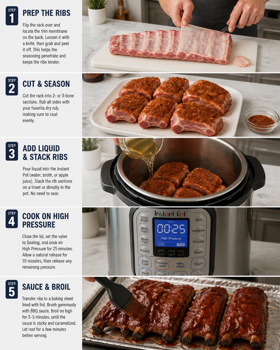 Easy Instant Pot Ribs — Fall Off Bone