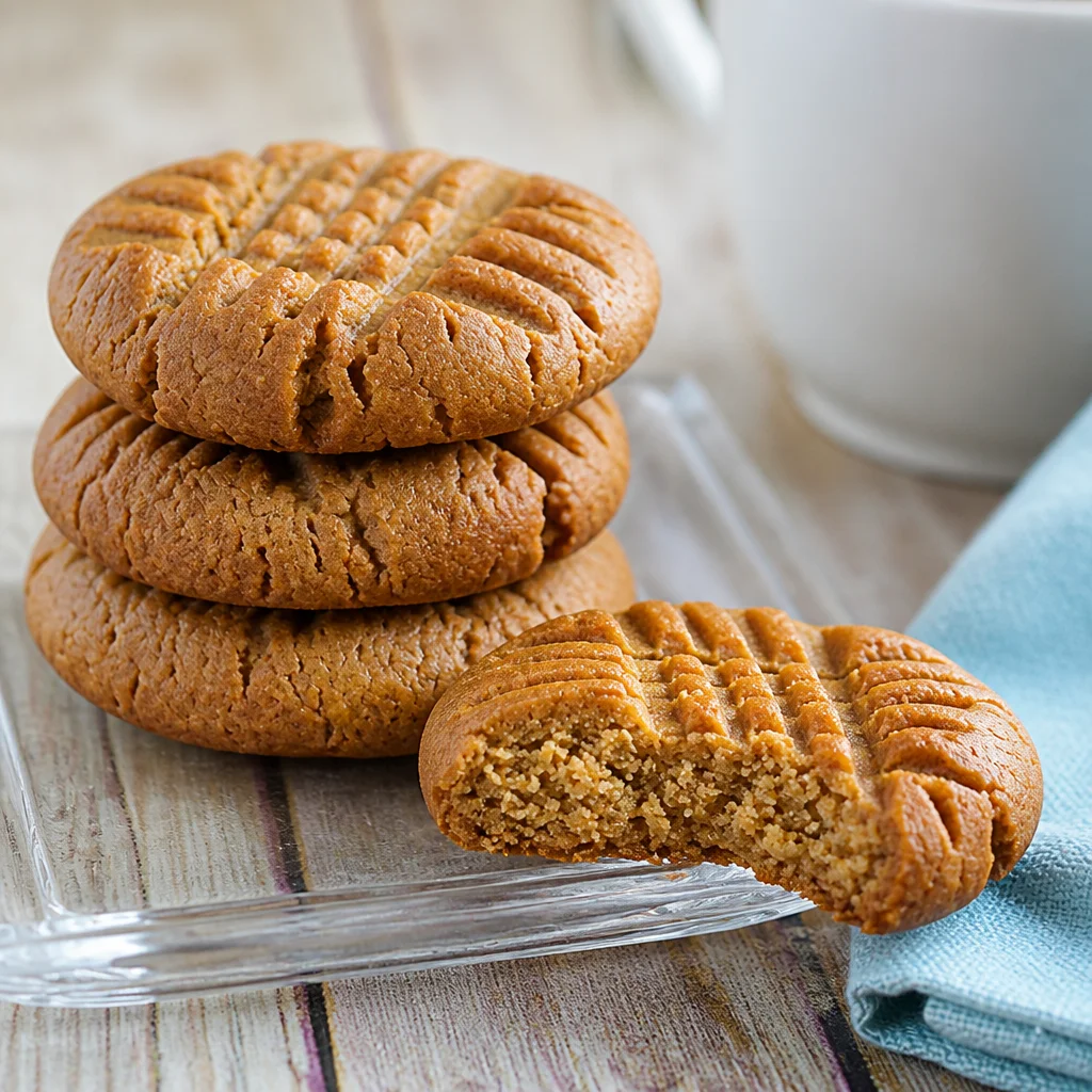 Easy Keto Peanut Butter Cookies made with only 3 ingredients for a low carb treat