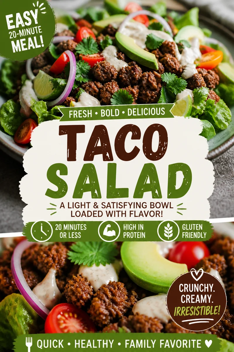 Easy Keto Taco Bowls — Ground Beef Lettuce