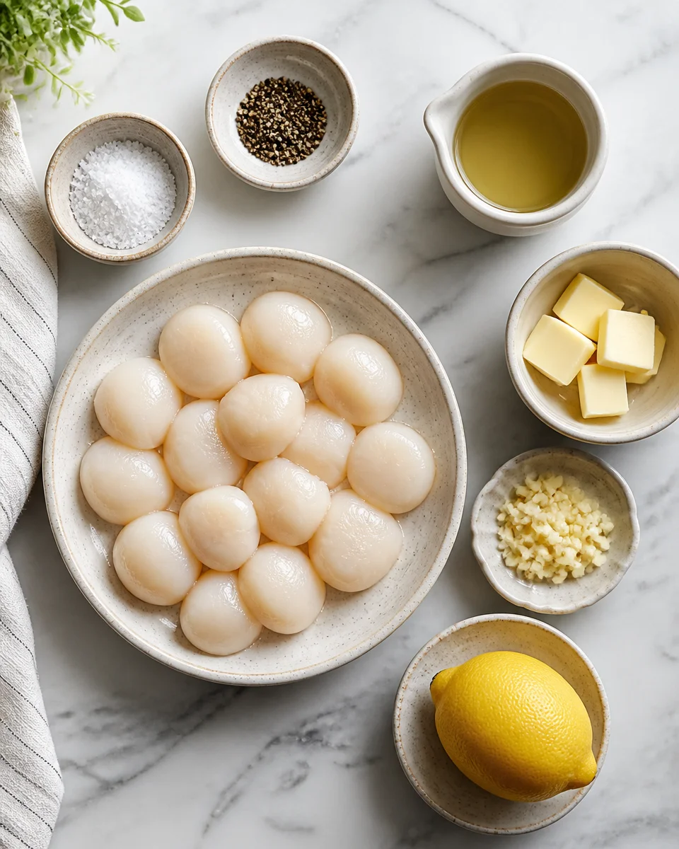 Easy Lemon Butter Scallops — Pan Seared 10 Minutes