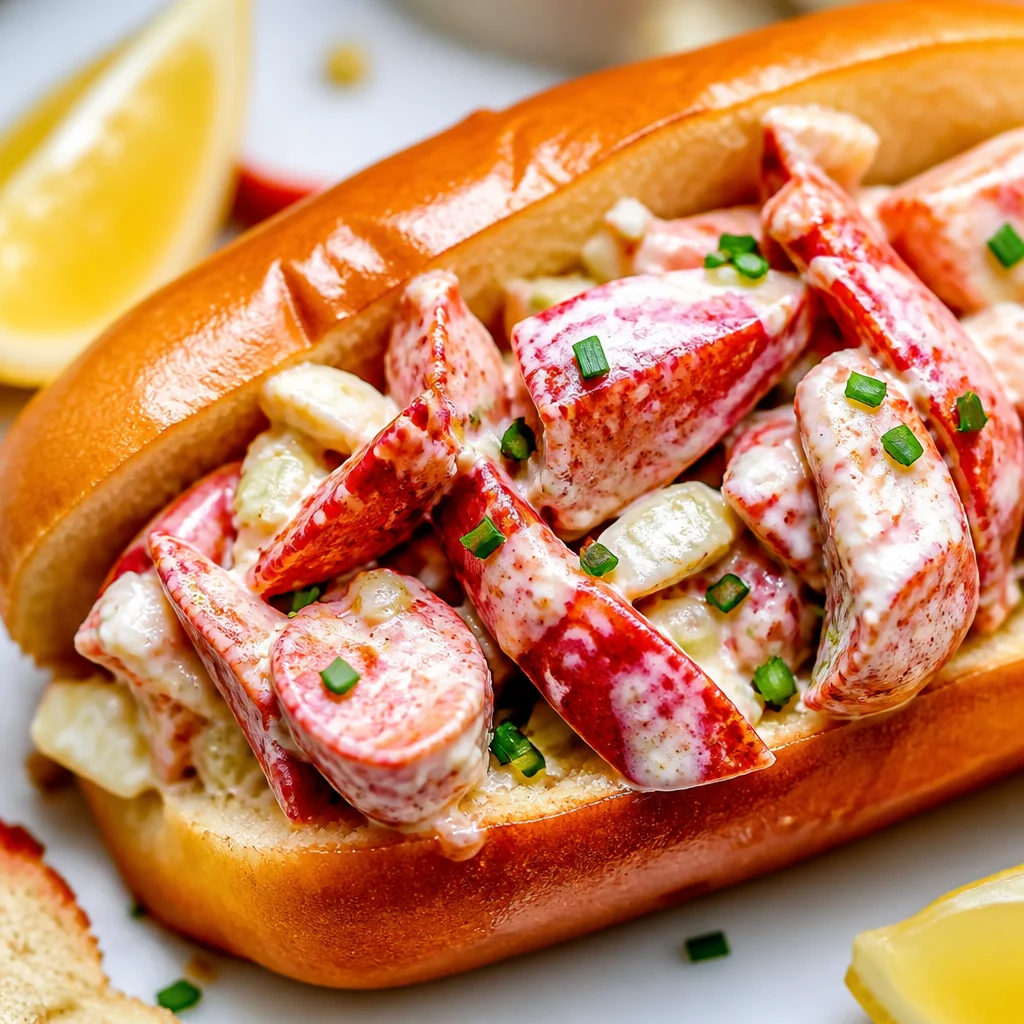 Easy Lobster Roll — New England Butter Style served on toasted brioche with melted butter.