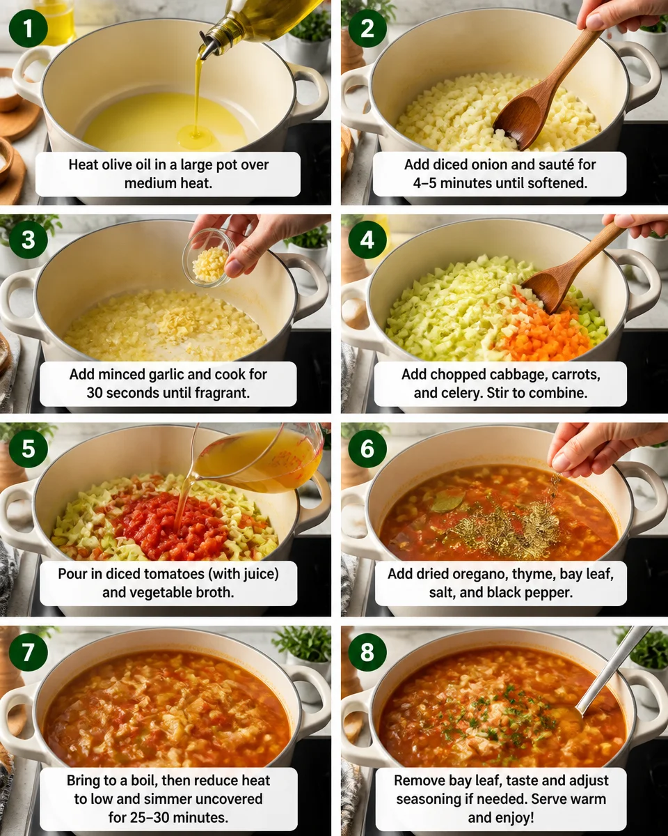 Easy Low Carb Cabbage Soup — Weight Loss