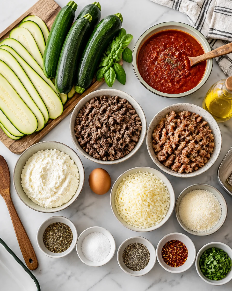 Easy Low Carb Zucchini Lasagna — No Noodle