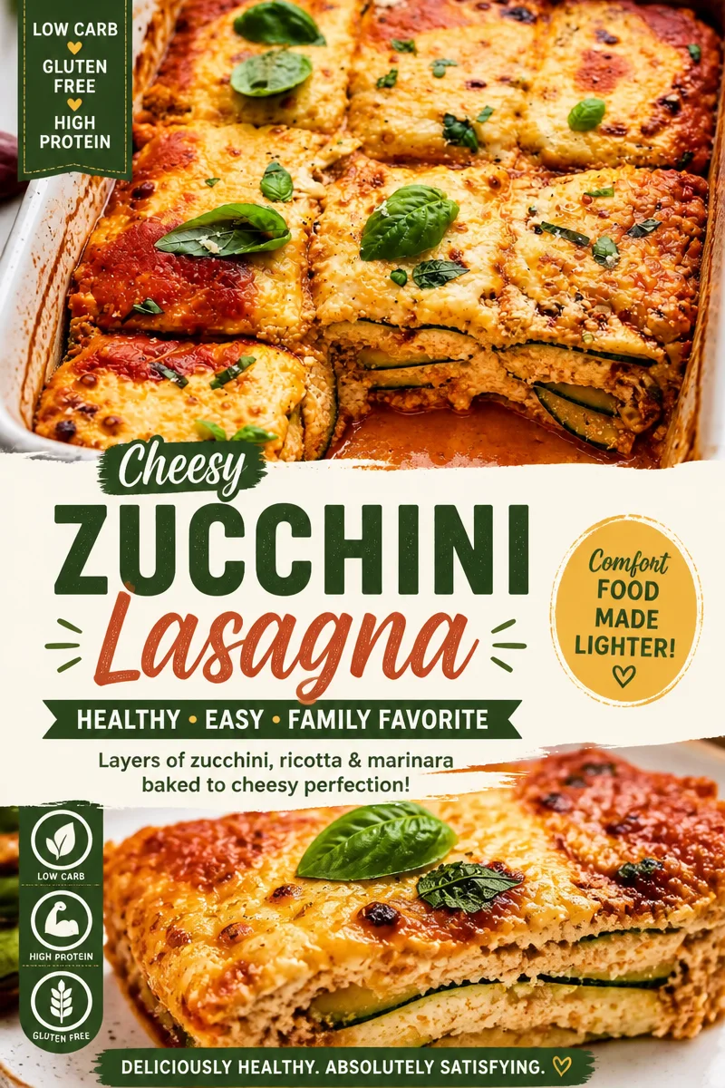 Easy Low Carb Zucchini Lasagna — No Noodle