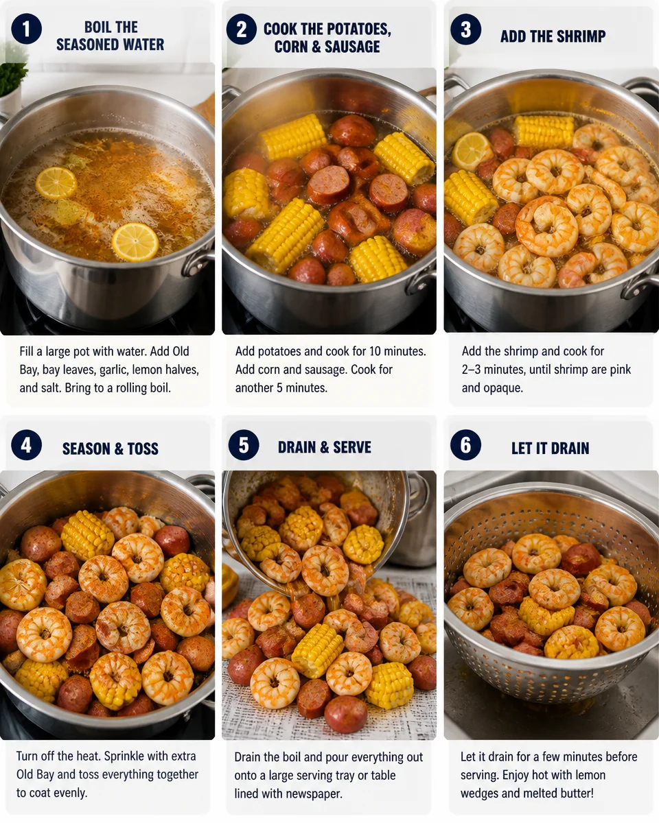 Easy Low Country Boil — Shrimp Corn Potato