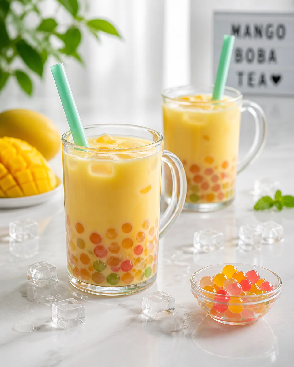 Easy Mango Boba Tea — Bubble Tea at Home