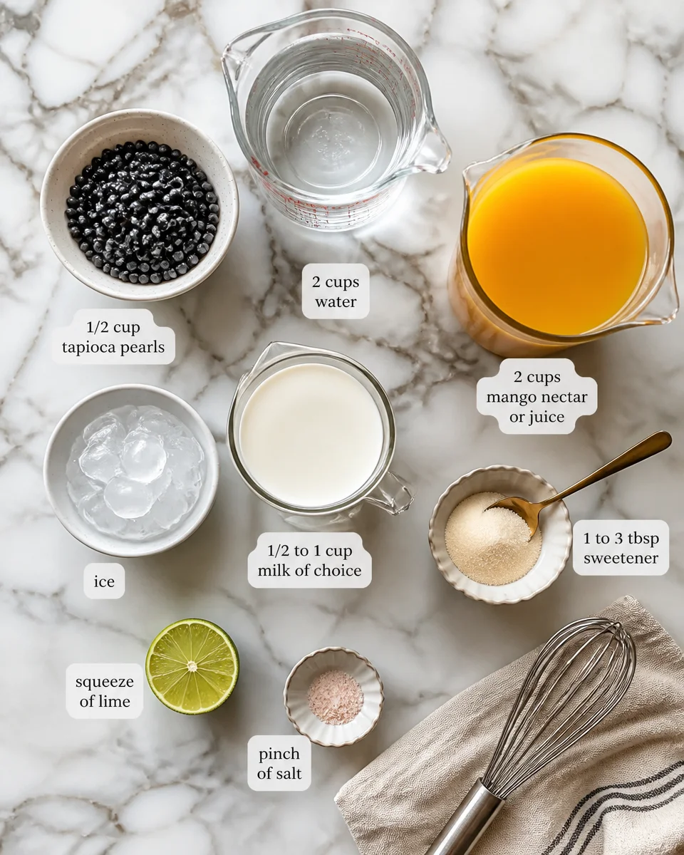 Easy Mango Boba Tea — Bubble Tea at Home
