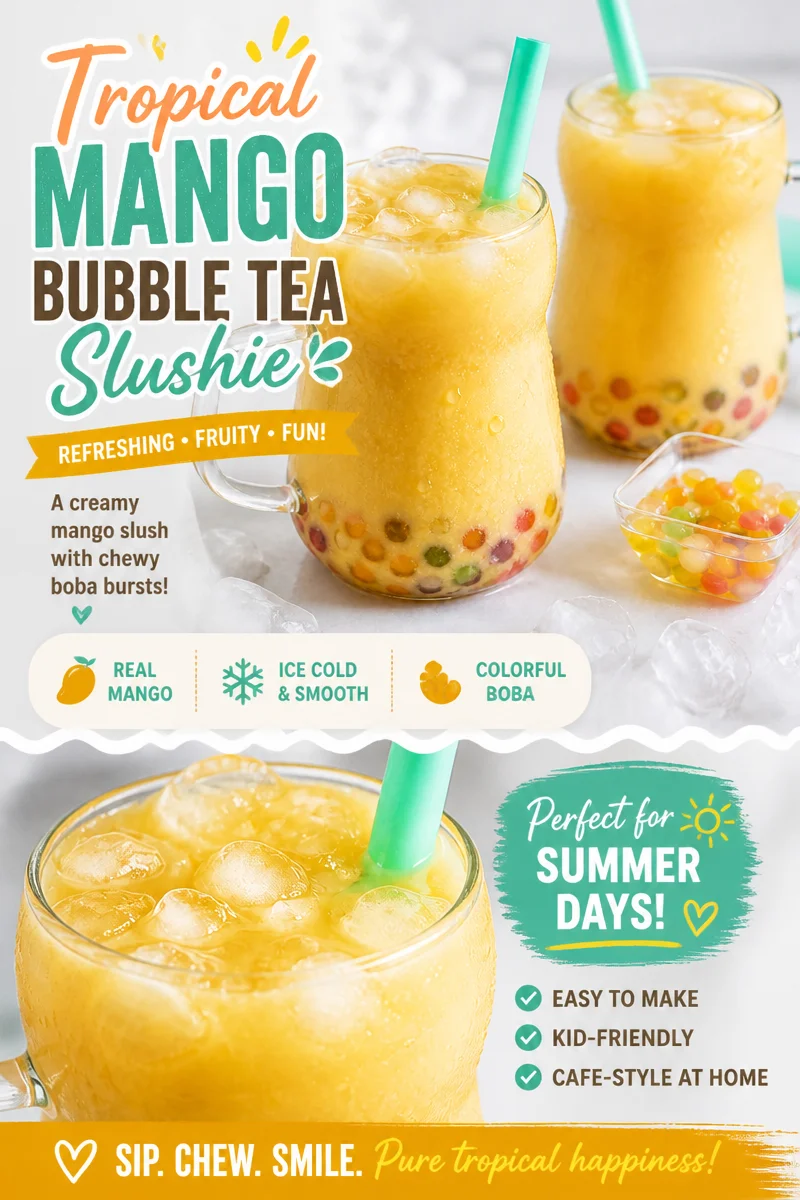 Easy Mango Boba Tea — Bubble Tea at Home