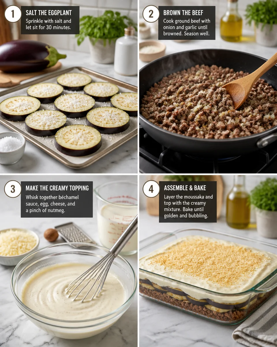 Easy Moussaka — Greek Eggplant Beef Bake