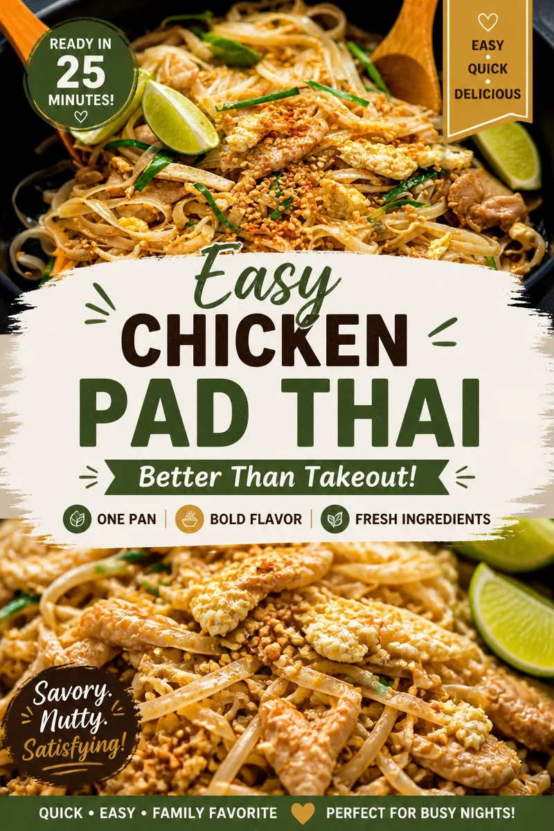 Easy Pad Thai — Authentic Rice Noodle Stir Fry