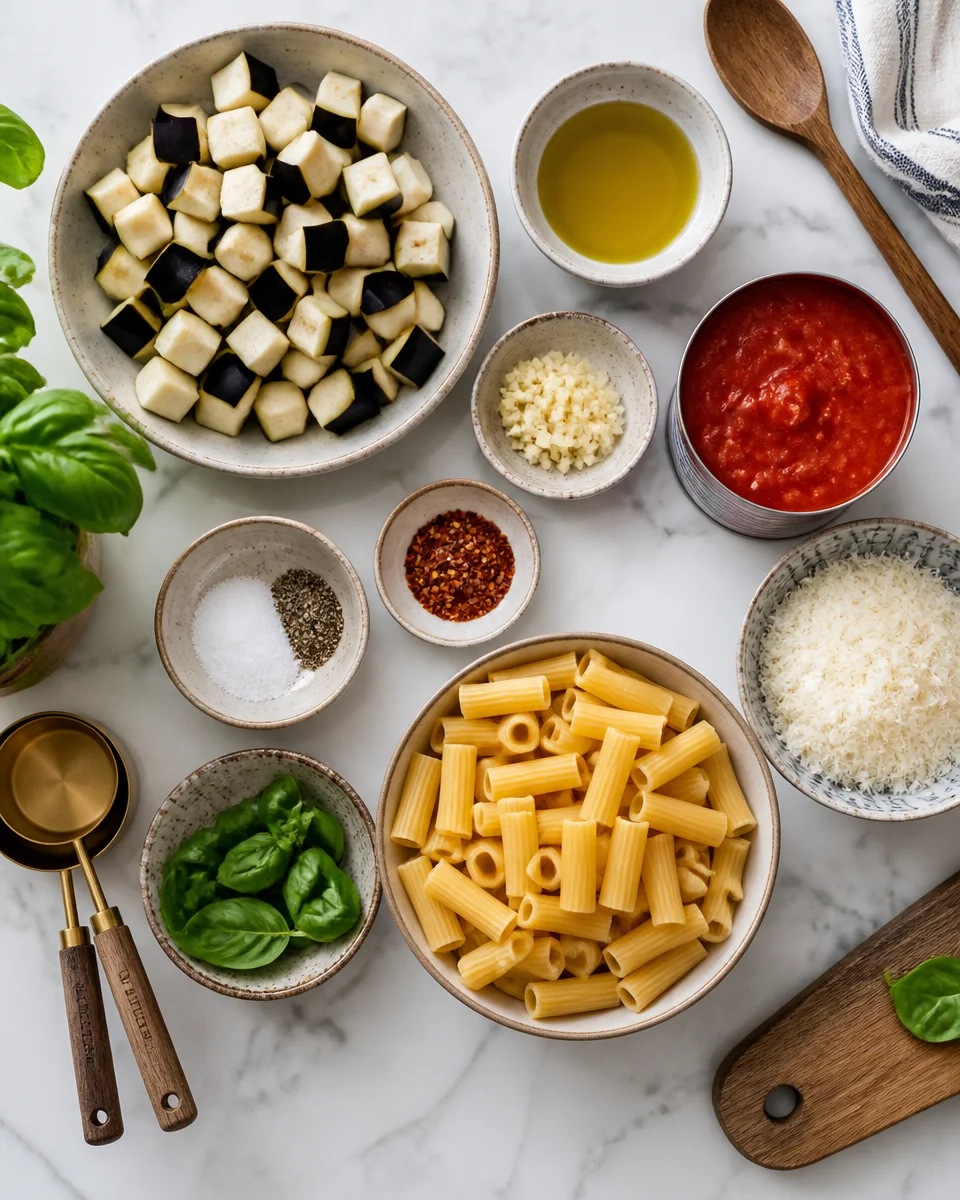 Easy Pasta alla Norma — Eggplant Tomato Sicilian