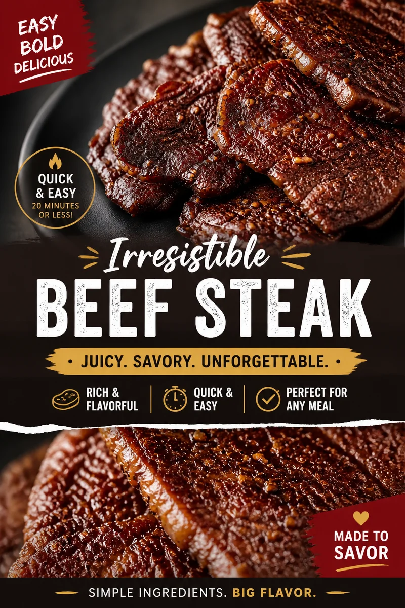 Easy Peppered Beef Jerky — Oven Dried Recipe