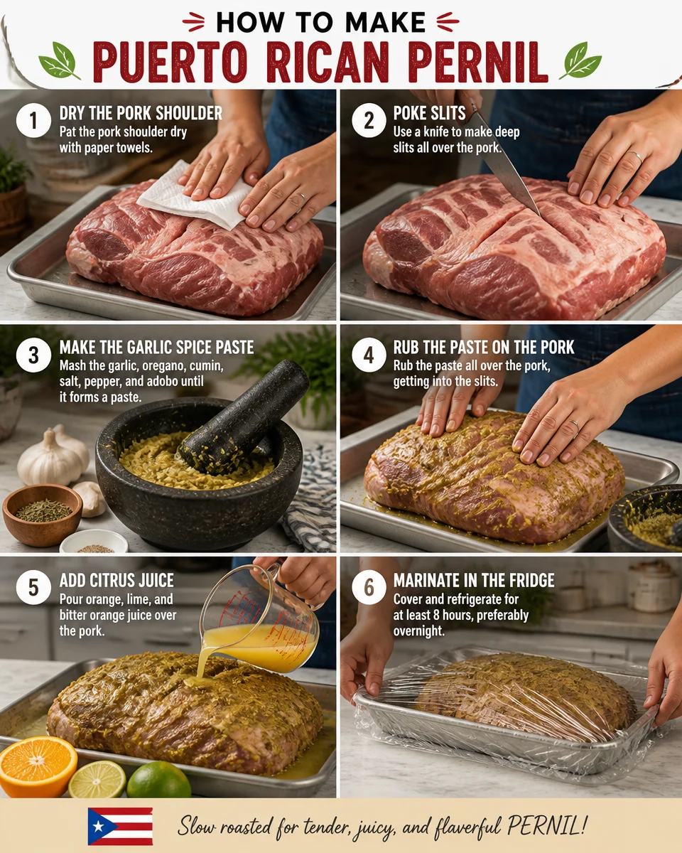 Easy Pernil — Puerto Rican Slow Roasted Pork
