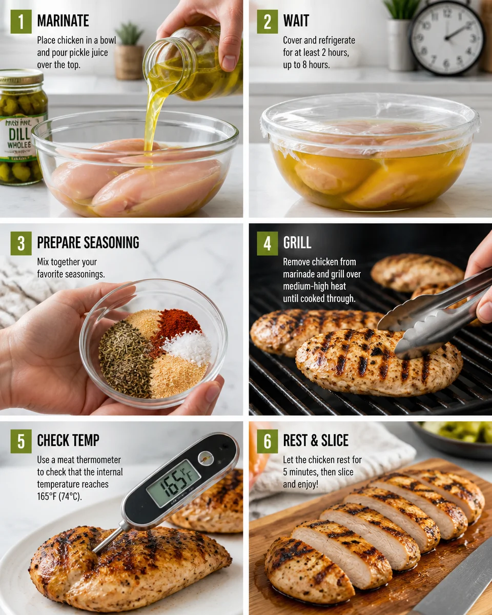Easy Pickle Juice Chicken — Marinated Juicy Grilled