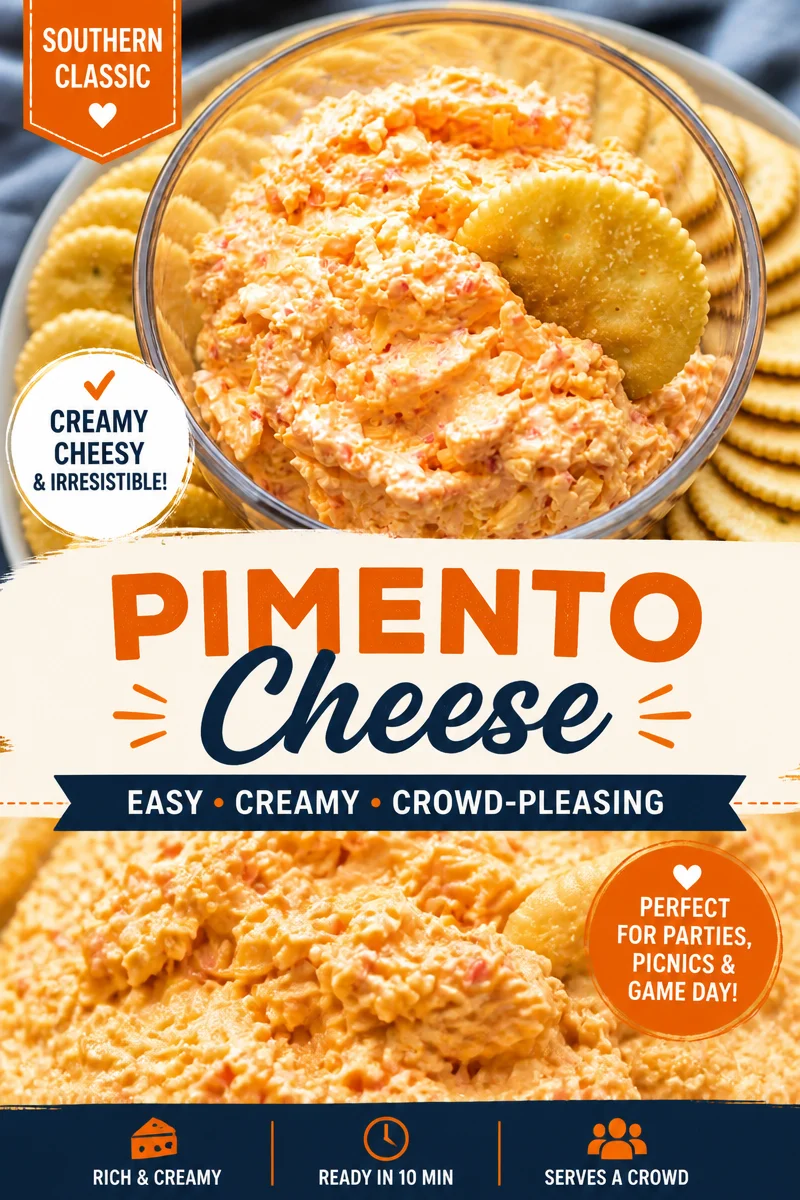 Easy Pimento Cheese — Southern Spread Dip
