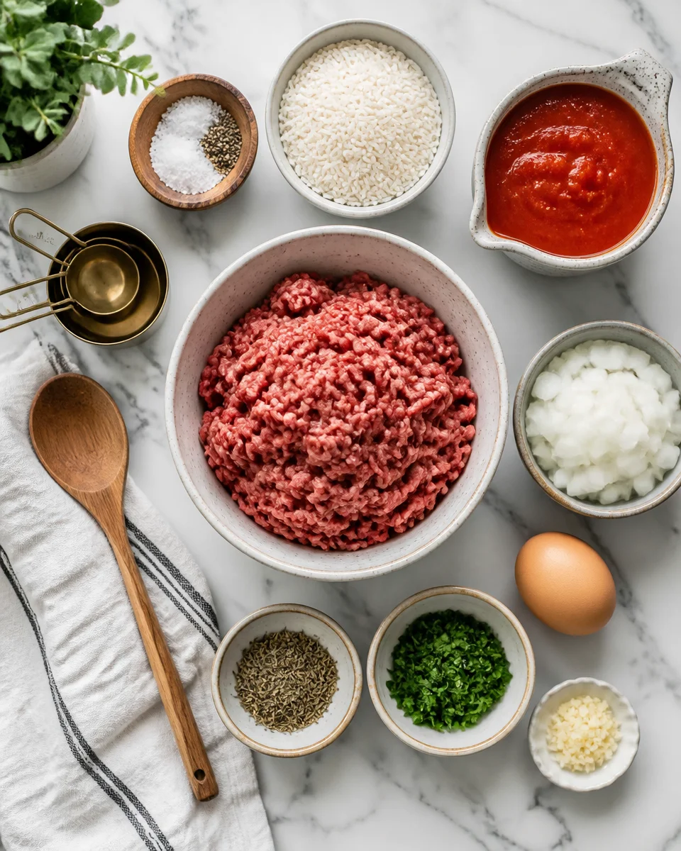 Easy Porcupine Meatballs — Rice Stuffed Tomato Sauce