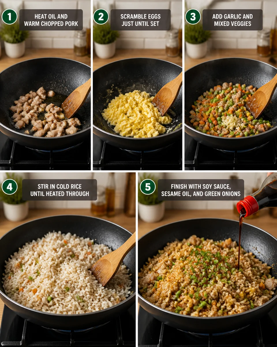 Easy Pork Fried Rice — Better Than Takeout