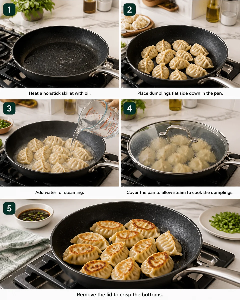 Easy Pork Potstickers — Pan Fried Dumplings
