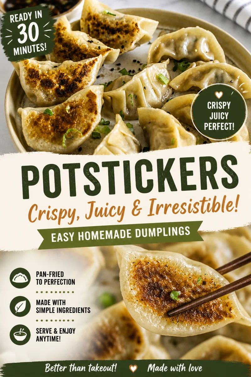 Easy Pork Potstickers — Pan Fried Dumplings