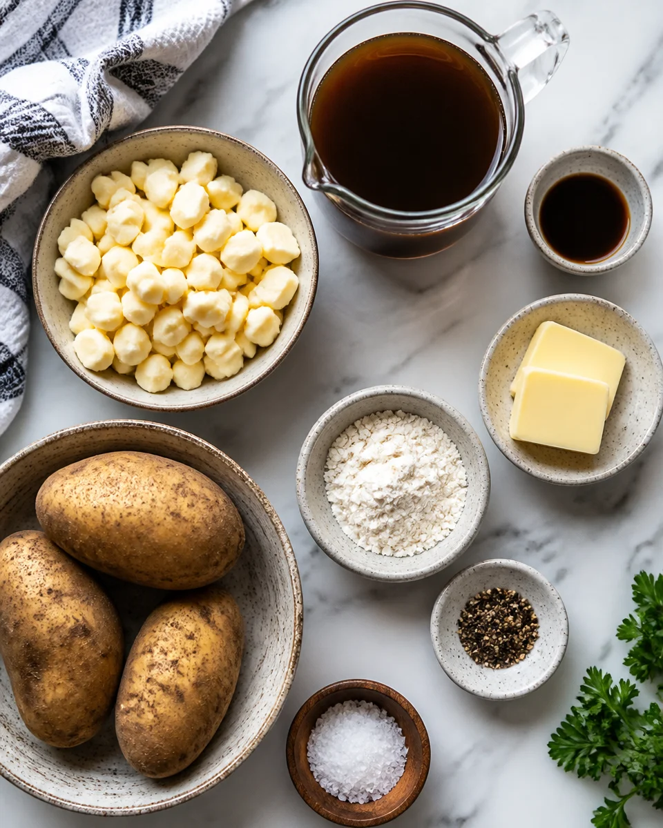 Easy Poutine — Canadian Fries Gravy Cheese Curds
