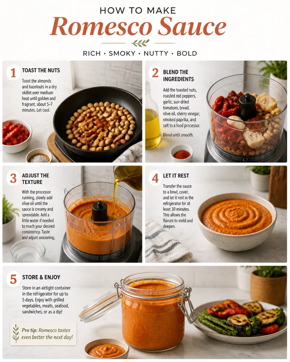 Easy Romesco Sauce — Spanish Roasted Pepper