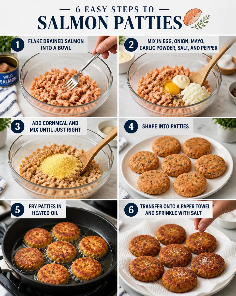 Easy Salmon Patties — Southern Pan Fried Cakes