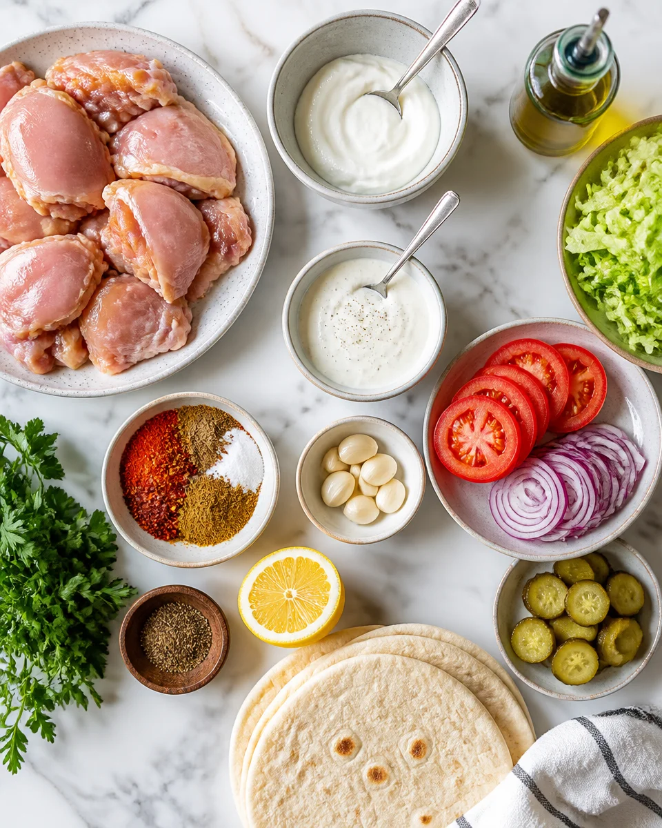 Easy Shawarma Wrap — Chicken Garlic Sauce