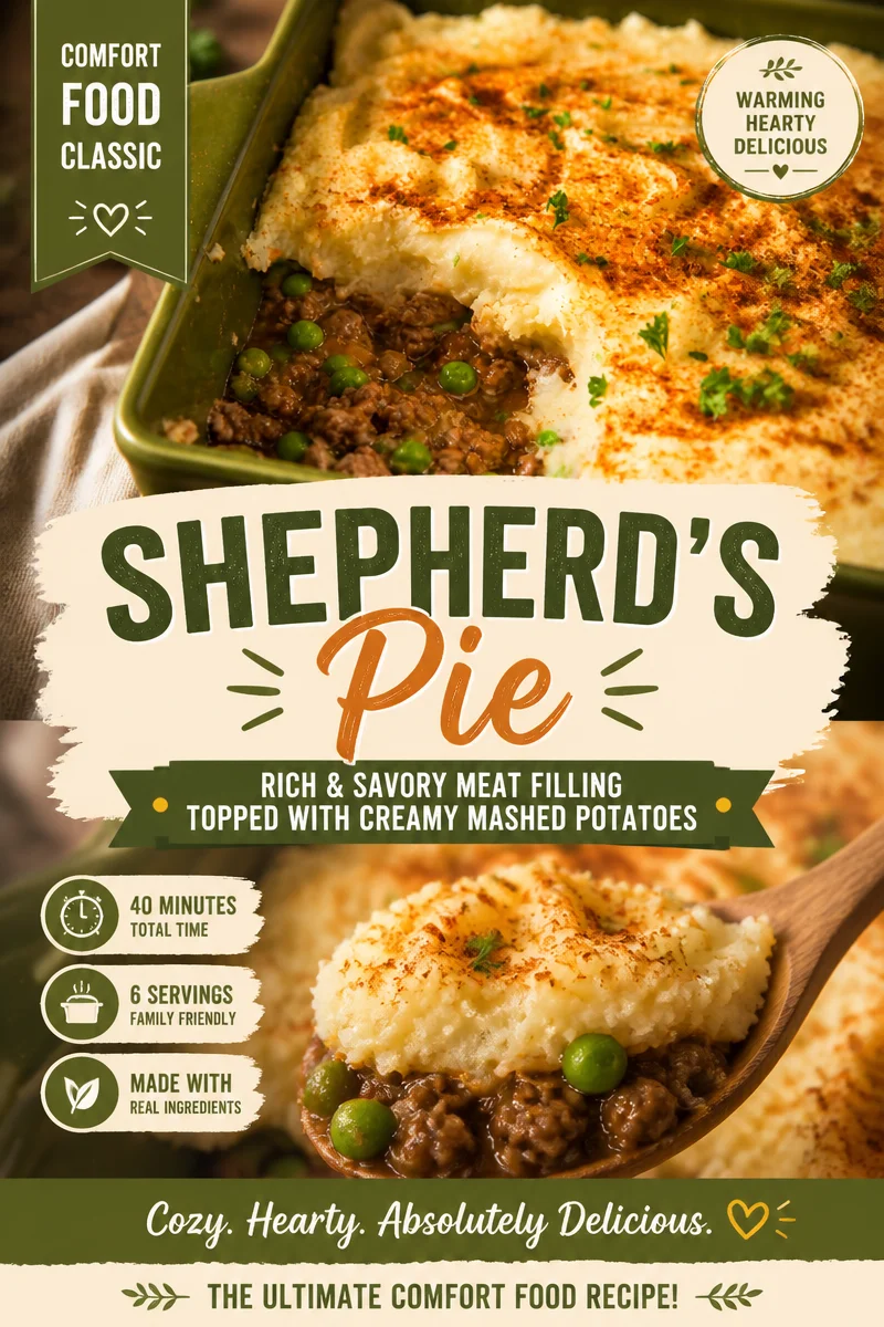 Easy Shepherd's Pie — Ground Lamb Mashed Potato Top