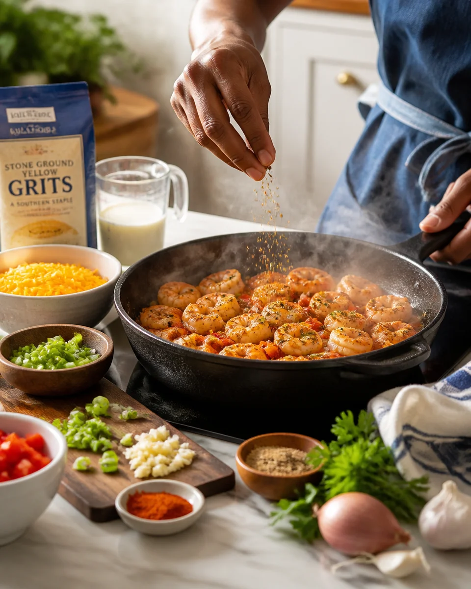Easy Shrimp and Grits — Southern Creamy Comfort