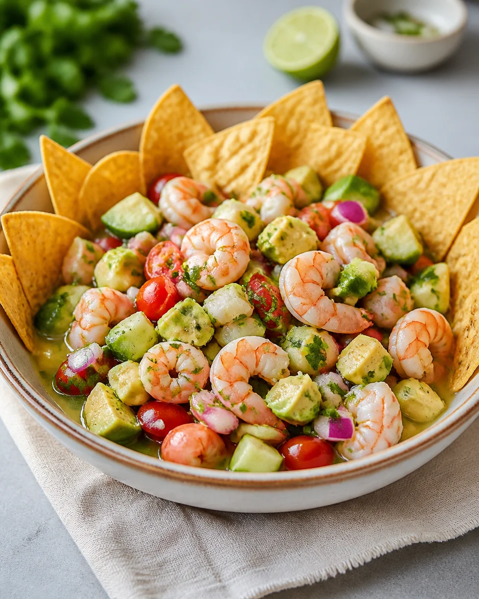 Easy Shrimp Ceviche — Fresh Lime Marinated