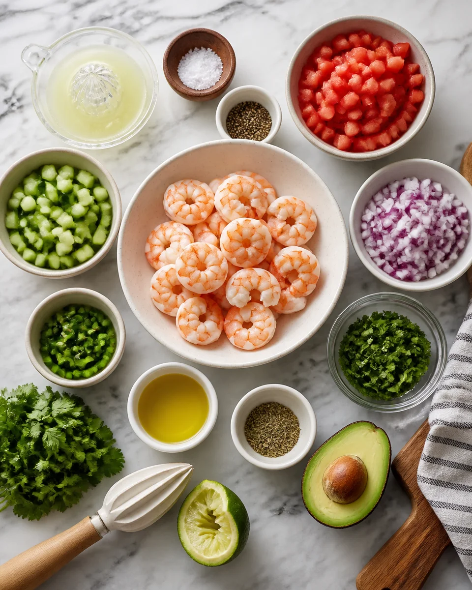 Easy Shrimp Ceviche — Fresh Lime Marinated