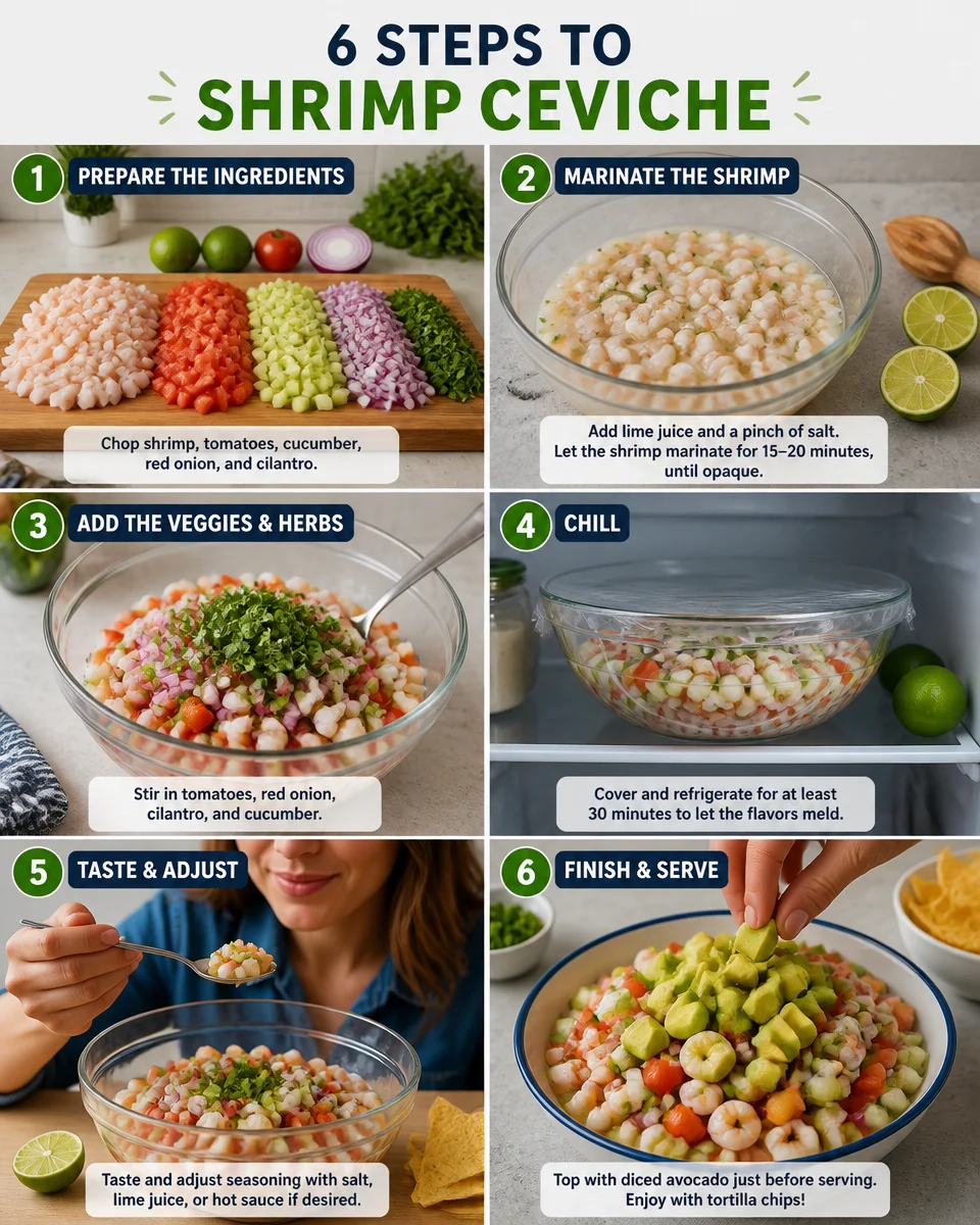 Easy Shrimp Ceviche — Fresh Lime Marinated