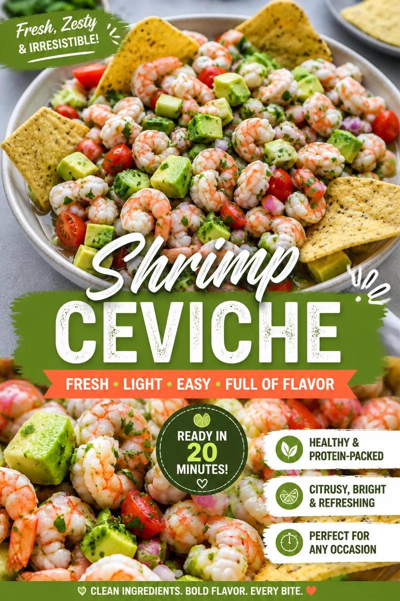 Easy Shrimp Ceviche — Fresh Lime Marinated
