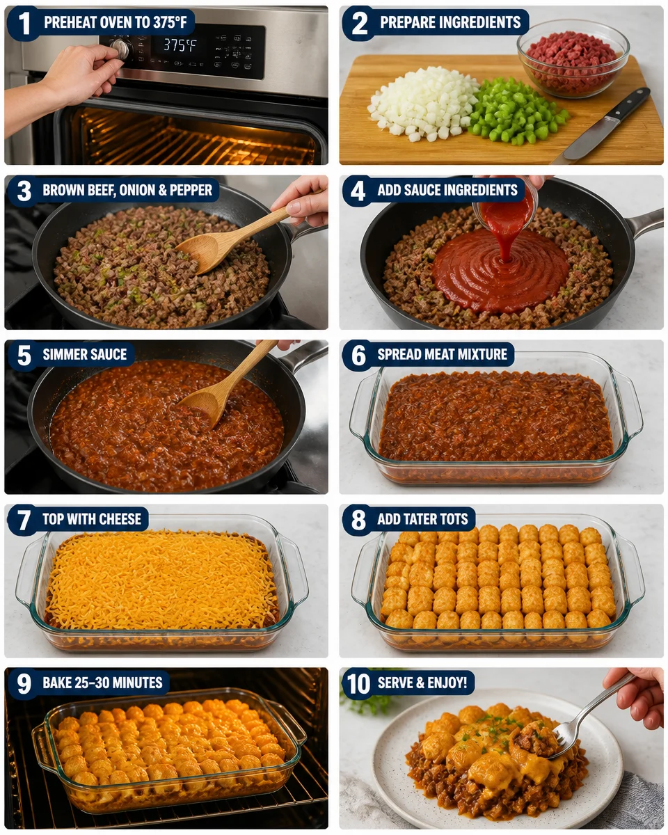 Easy Sloppy Joe Casserole — Biscuit Topped Bake