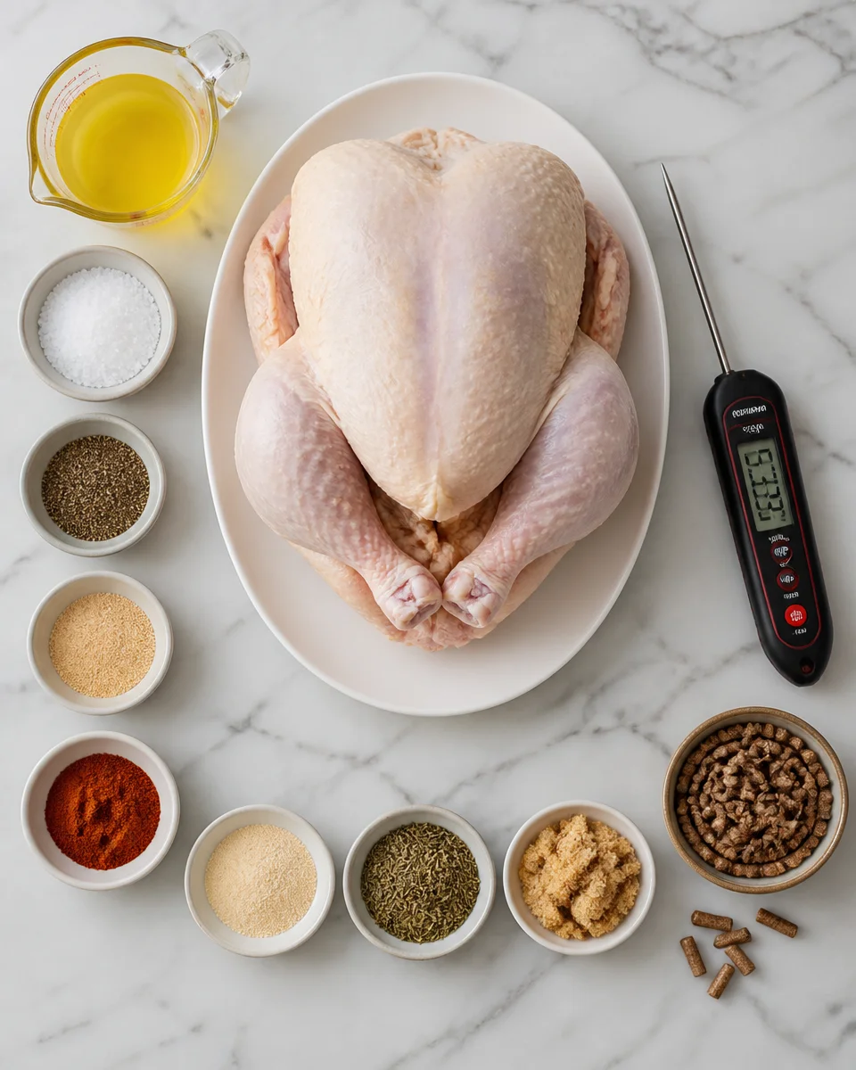 Easy Smoked Chicken — Whole Bird Pellet Grill
