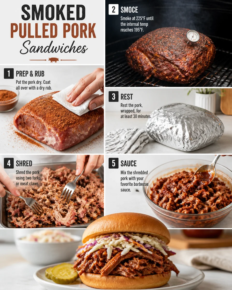 Easy Smoked Pulled Pork Sandwich — BBQ Sauce