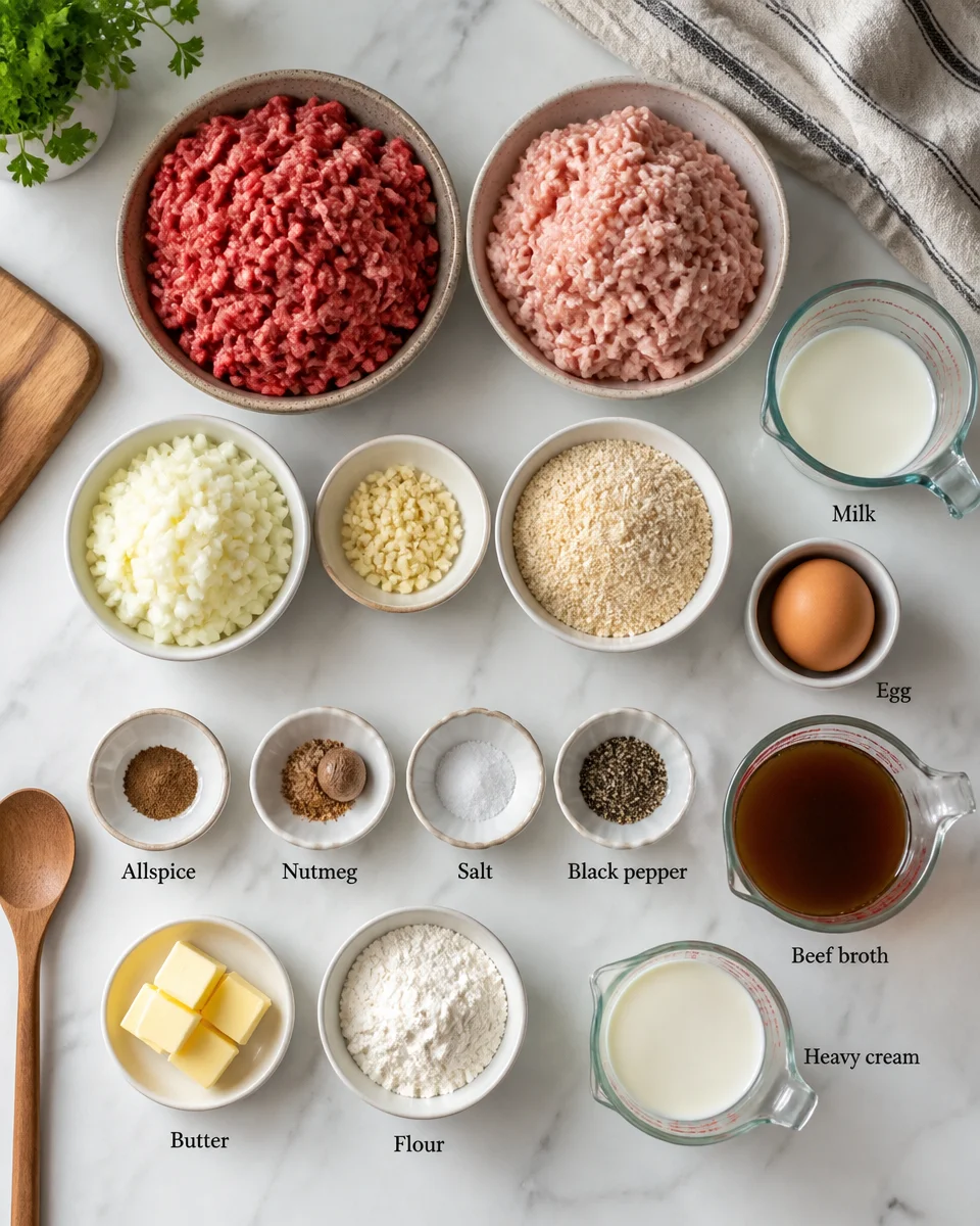 Easy Swedish Meatballs — Cream Gravy IKEA Copycat