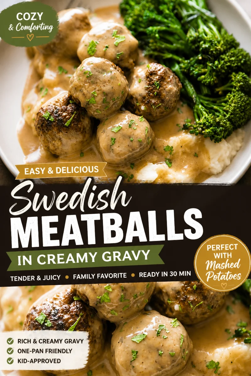 Easy Swedish Meatballs — Cream Gravy IKEA Copycat
